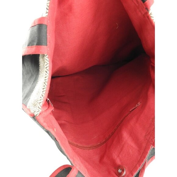 World Mark Sugar Skull Tote Bag Black Embroidered Day of Dead Boho Festival Fabr - Picture 8 of 8